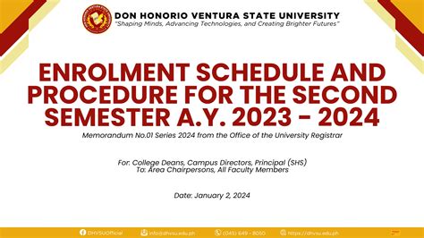 priisms dhvsu|Enrolment Schedule and Procedure for the First Semester of A.Y .